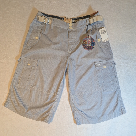Men's Classic Gray Cargo Shorts - Picture 1 of 16